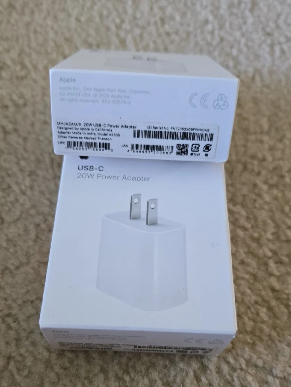 Apple USB-C 20W Power Adapters - White (Pair)